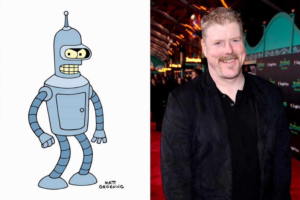 John DiMaggio, who voices Bender, was initially cut from the show. – Getty/Twentieth Century Fox