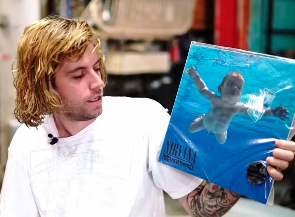 Spencer Elden and the controversial Nirvana album cover. – Youtube