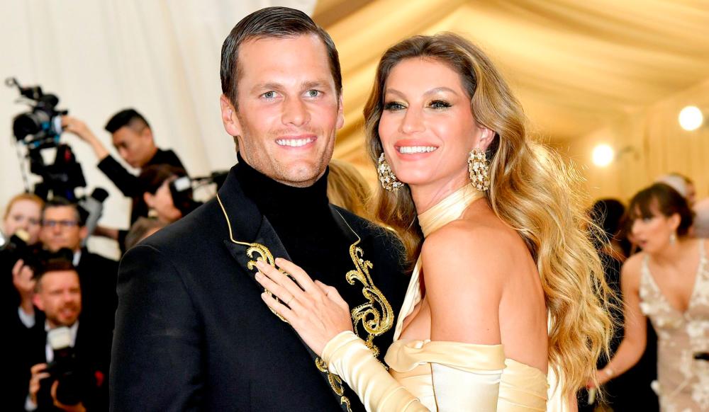 Gisele Bündchen (left) and Tom Brady in Happier times. – AFP