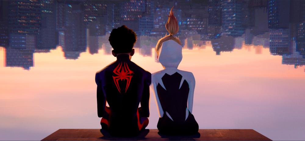 The promotional image showing Miles and Gwen. – Twitter