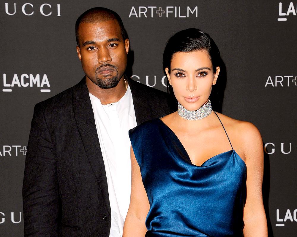 Kim and Kanye in happier times, before their relationship began deteriorating. – Getty