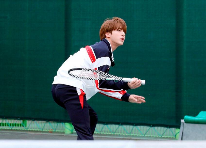 Jin is especially fond of tennis. – AllKpop