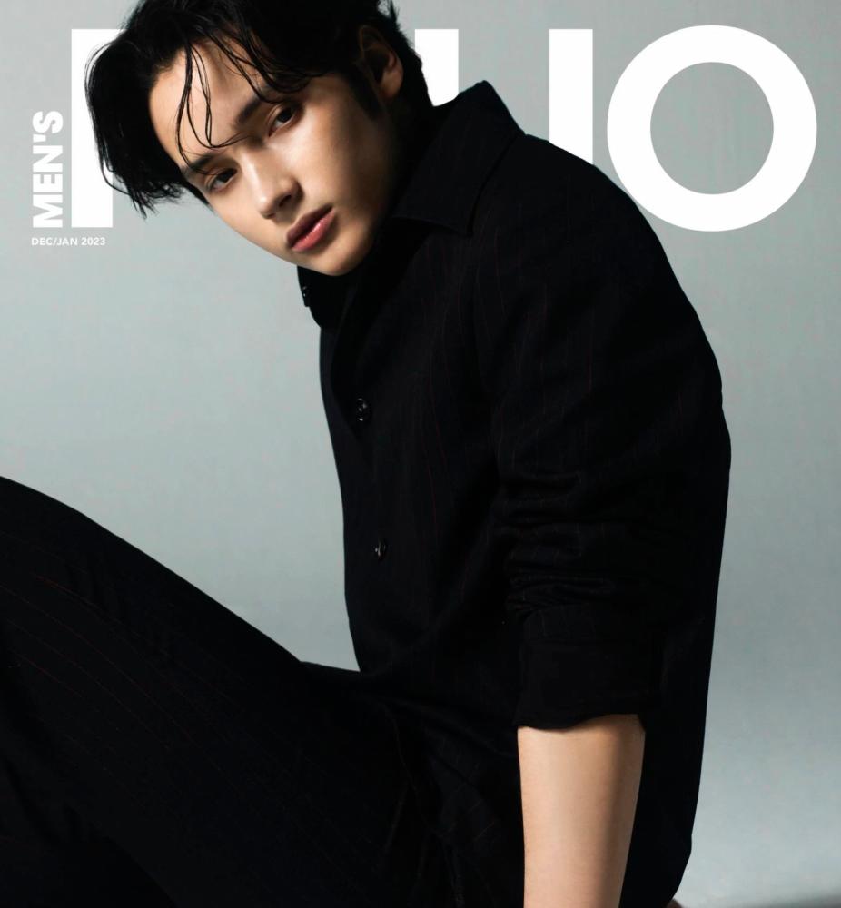 Huening Kai on the cover of Men’s Folio.