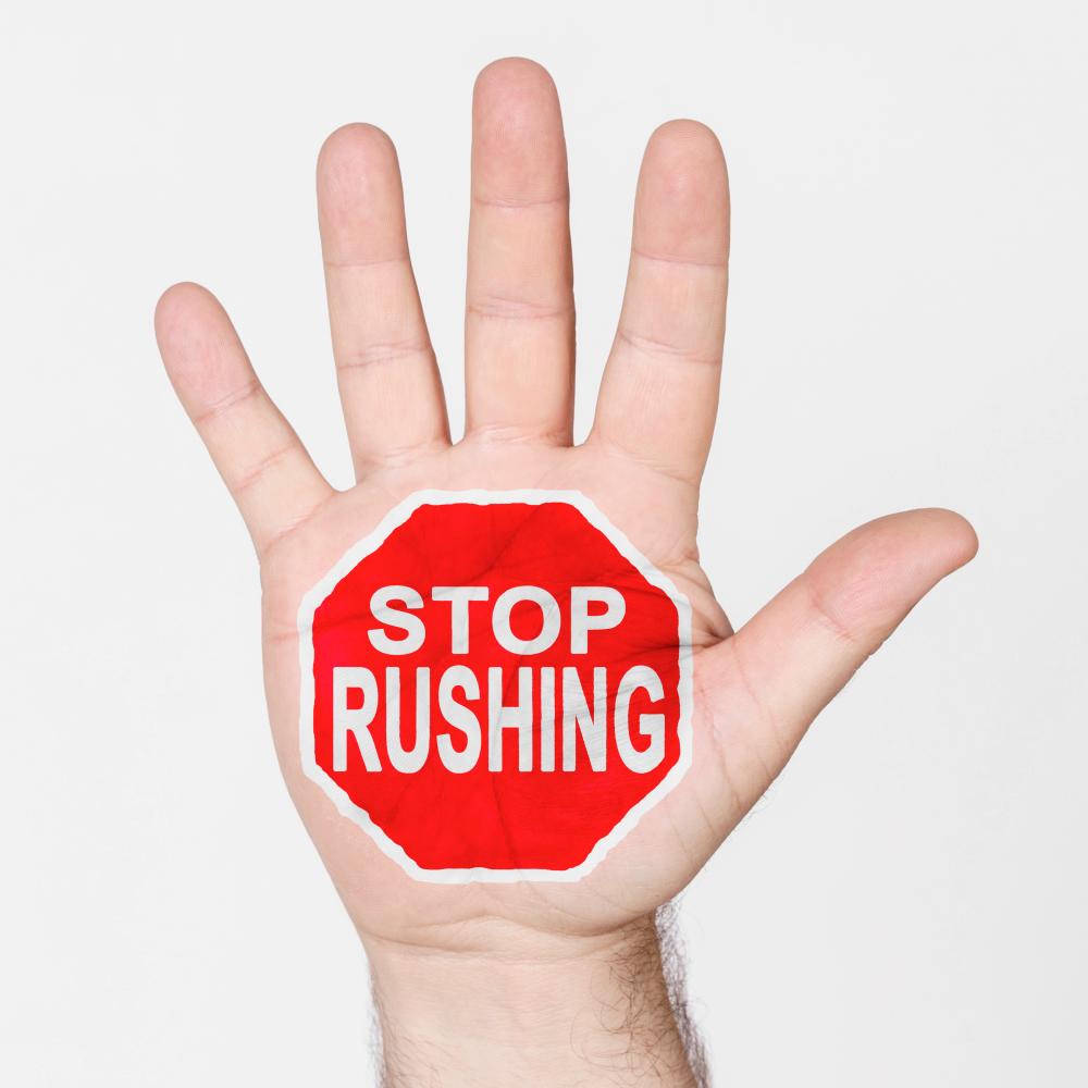Rushing life is a lack of willingness to be in the present moment. –123RF $!Rushing life is a lack of willingness to be in the present moment. –123RF