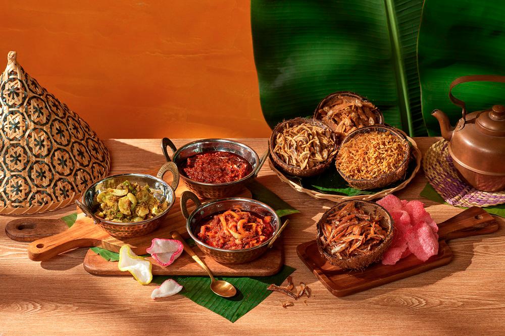 $!A variety of sambal for the nasi lemak buffet.