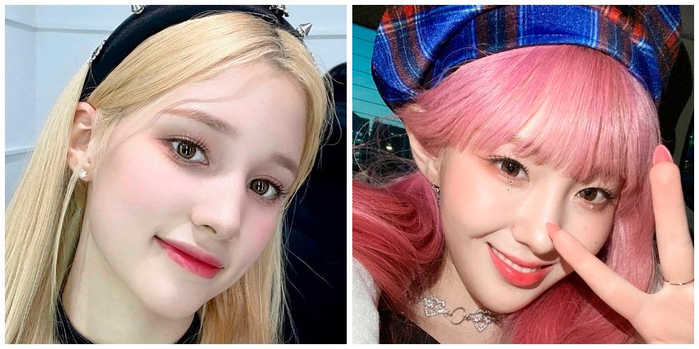 Fans have noticed a stark difference in recording time between Bahiyyih (left) and Chaehyun. – Twitter