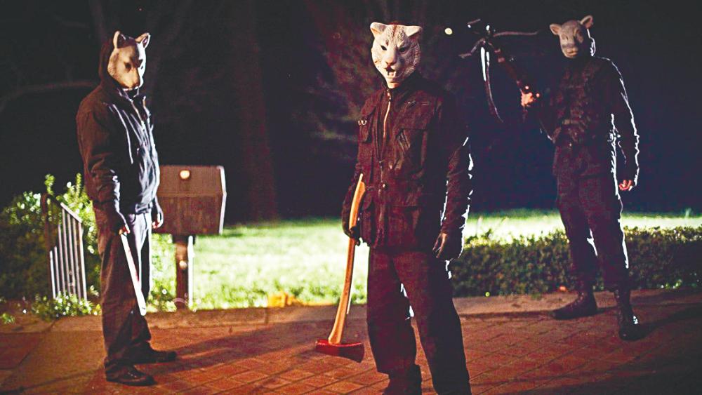 $!You’re Next is a Home Alone slasher. – PIX BY LIONSGATE