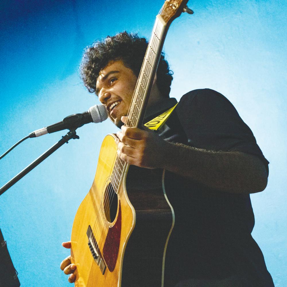 On top of being a talented musician, Vishal also sings. - VISHAL CHOPRA