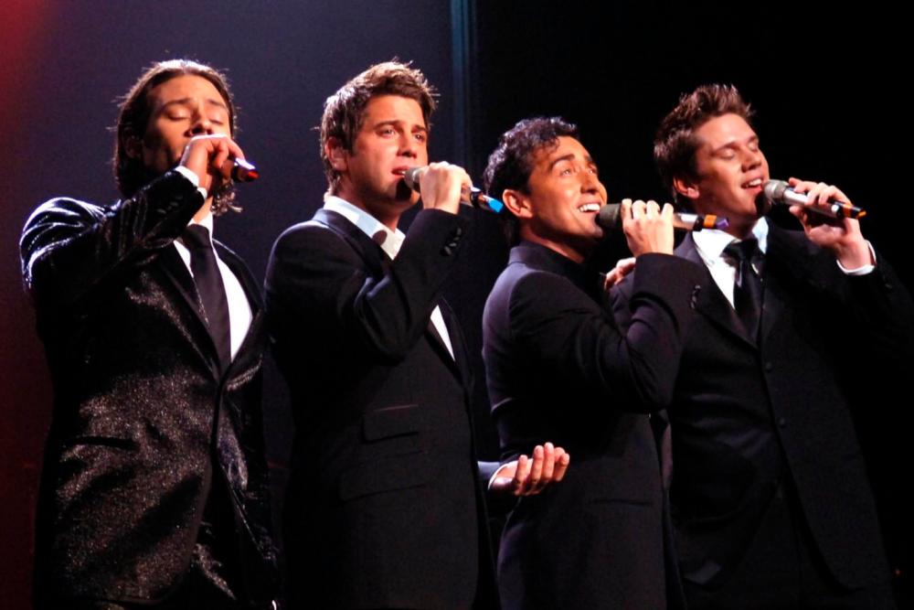 The remaining members of Il Divo have decided to continue the tour as a tribute to the late Carlos Marin (third from left). – Getty