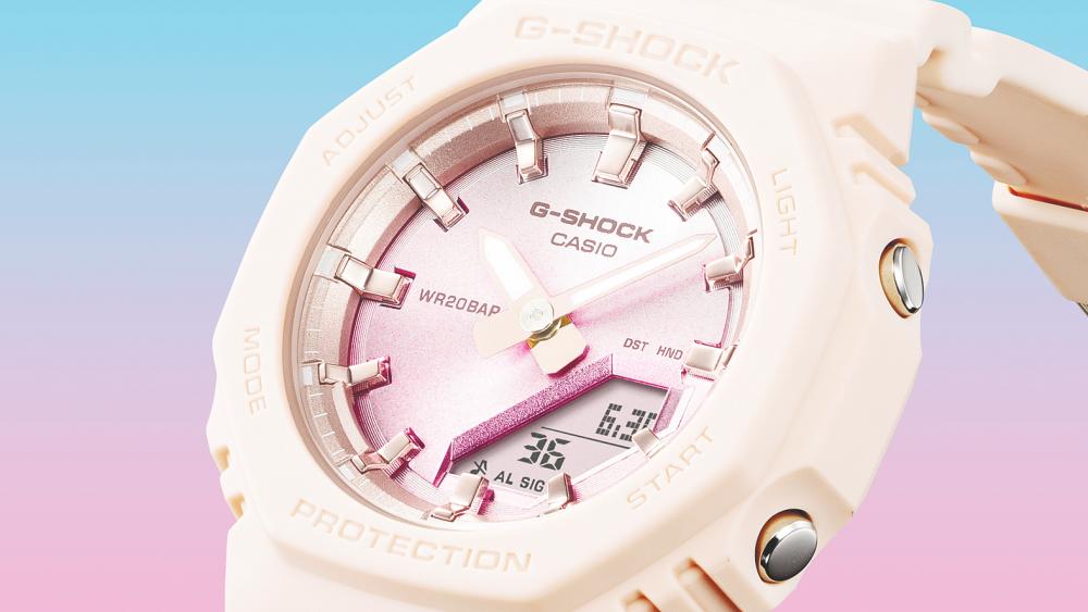 $!G-Shock’s new watch series have a simple and minimalist look.