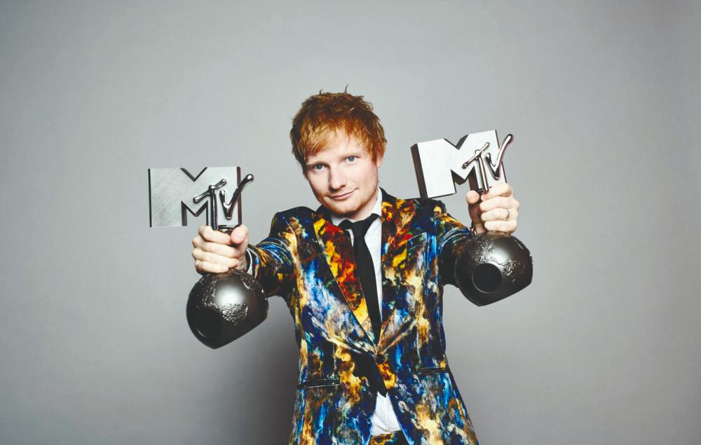 $!Sheeran was one of the night’s big winners. – MTV