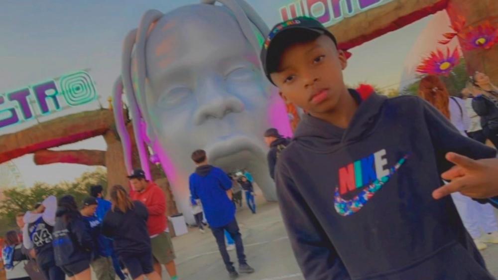 $!One of the last images taken of Ezra, who was at Astroworld with his father. - AP