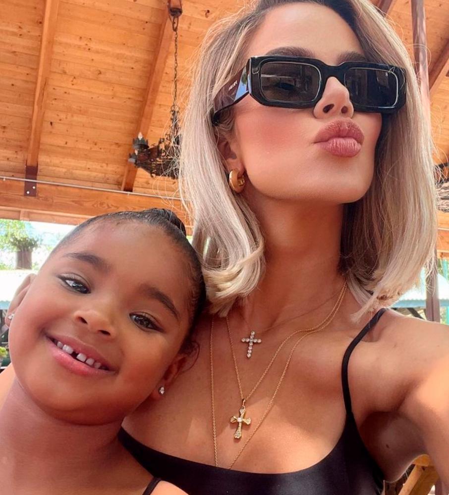 Khloe Kardashian (right) is now focusing on raising her daughter True. – Instagram