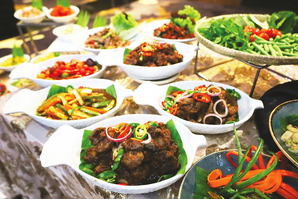 $!A sumptuous spread of traditional ‘kampung’ dishes from Citarasa Selera Bandar Berbuka Puasa Buffet.