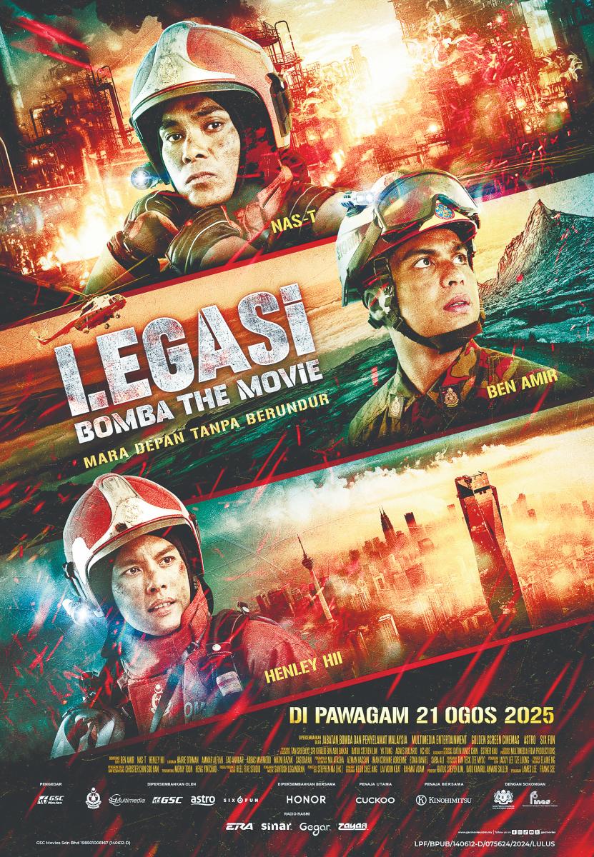 Legasi: Bomba the Movie teases high-stakes rescue missions, emotional intensity and Malaysia’s tallest burning threat yet. $!Legasi: Bomba the Movie teases high-stakes rescue missions, emotional intensity and Malaysia’s tallest burning threat yet.