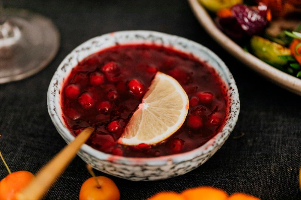 $!Cranberry sauce is tangy and refreshing, a holiday essential. – PEXELSPIC