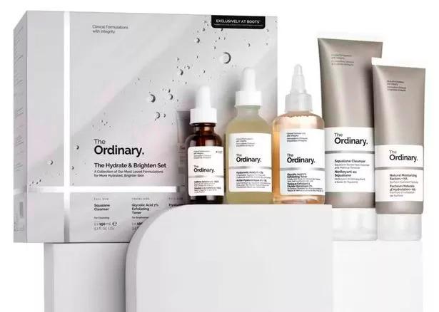 $!The Ordinary’s Hydrate &amp; Brighten Set.