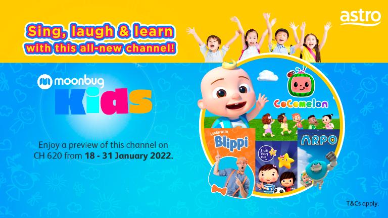 Popular Moonbug Kids channel debuts on Astro