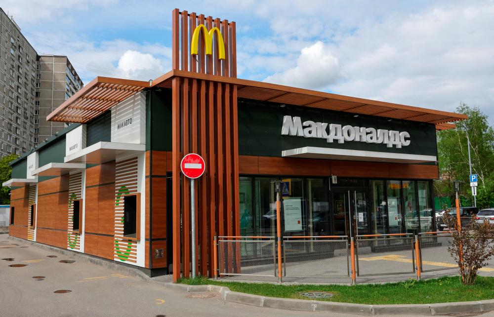 View of a closed McDonald’s restaurant in Moscow yesterday. REUTERSpix