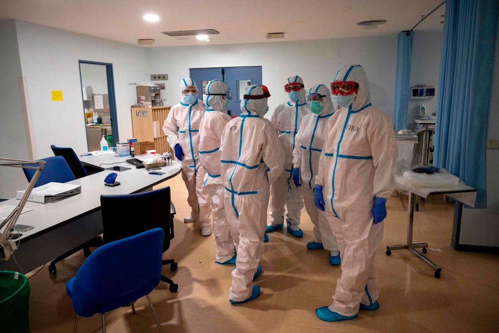 At Severo Ochoa hospital in a Madrid suburb badly-hit during the pandemic's first wave, the intensive care unit is once again full and exhausted medics dread a repeat of the same horror. — AFP