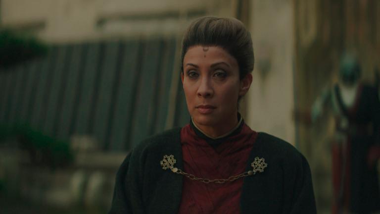 Diana Lee Inosanto as Magistrate Elsbeth in The Mandalorian