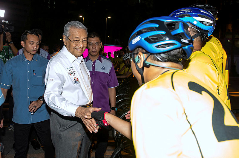 Prime minister Tun Dr Mahathir Mohamad, during the launch of the Petronas LTdL 2020, on Nov 23, 2019. — Bernama