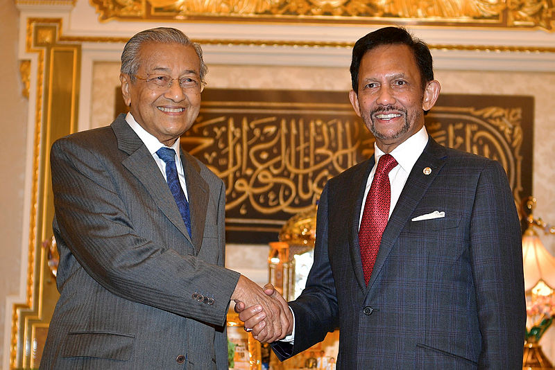 Filepix of Tun Dr Mahathir Mohamad with the Sultan of Brunei, Sultan Hassanal Bolkiah.