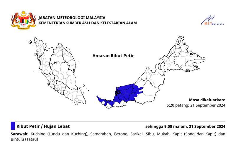 Credit: Malaysian Meteorological Department / Facebook