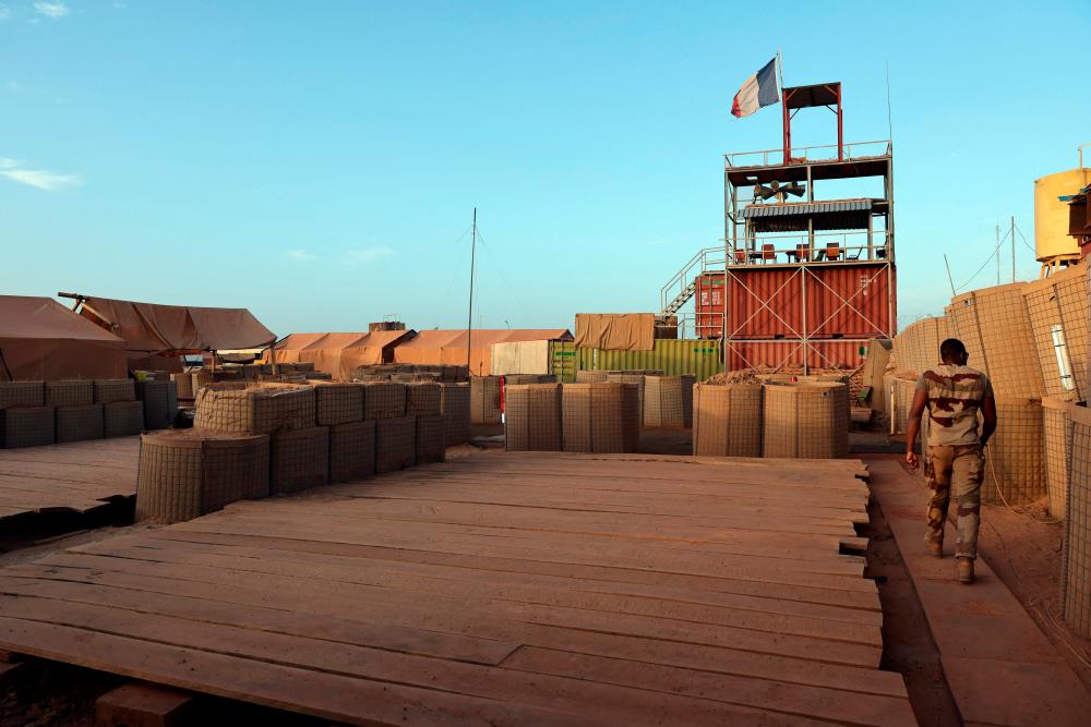 This photograph taken on December 6, 2021 shows a partial view of the French army base of Timbuktu. French forces partially dismantle the base as they prepare to leave to hand it over to the Malian forces on December 15. AFPpix