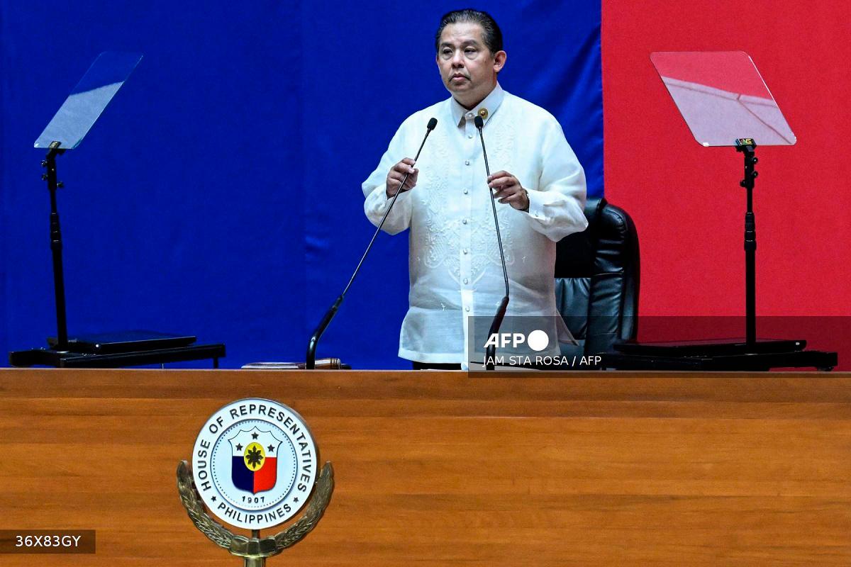 Philippines House of Representatives speaker Martin Romualdez. - JAM STA ROSA / AFP
