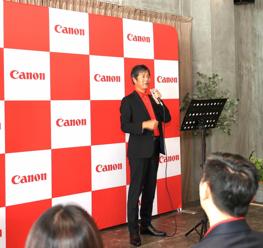 $!Yoshiie says Canon is dedicated to continuous advancement and its ‘Kyosei’ philosophy of working together for common good.
