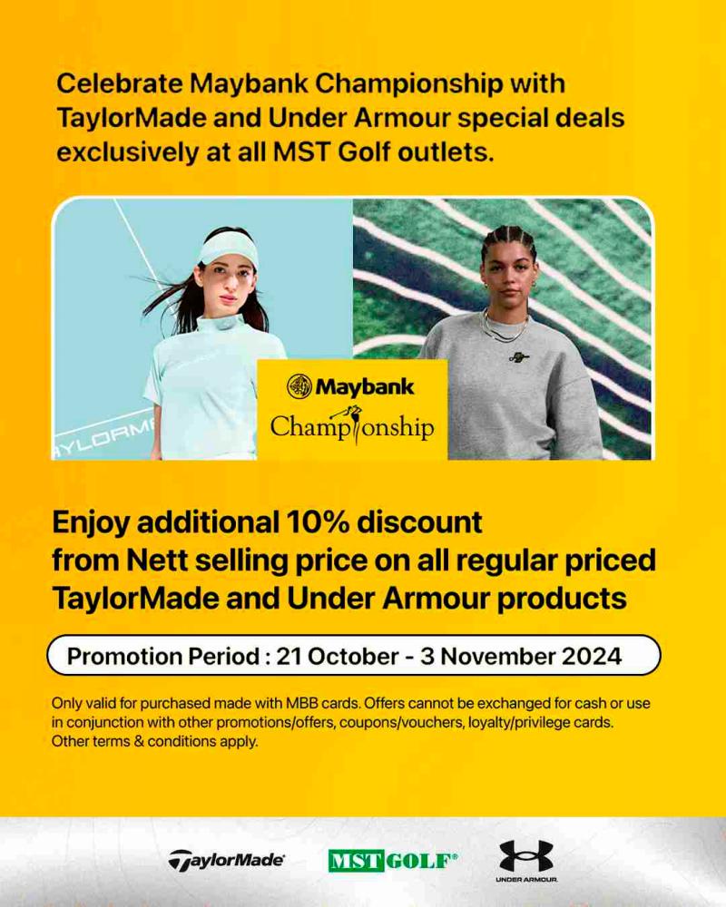 $!Golf gear, discounts, sustainability with MST Golf at Maybank Championship