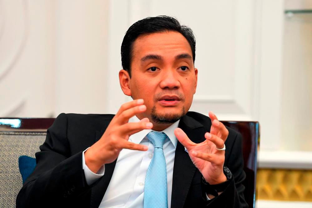 Johor Menteri Besar Datuk Onn Hafiz Ghazi. BERNAMAPIX