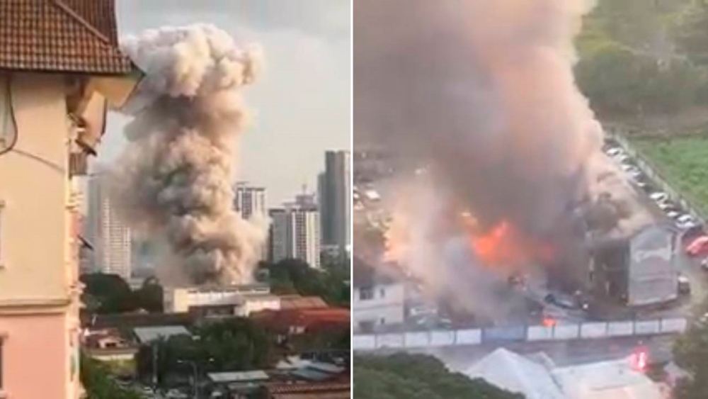Screengrab of public videos. Credit: Facebook/Inforoadblock &amp; Abdul Khabir Mohamed Ali
