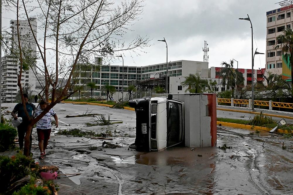 View of the damage caused after the passage of Hurricane Otis in Chilpancingo, Guerrero state, Mexico on October 25, 2023. AFPPIX