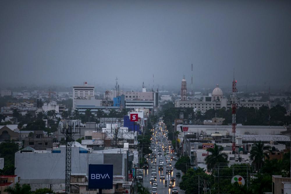 View of Culiacan, state of Sinaloa, Mexico, before the arrival of Tropical Storm Pamela, on October 12, 2021. AFPpix