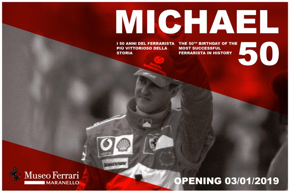 Michael Schumacher exhibition at Ferrari Museum, Jan 3