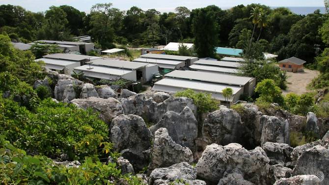 Migrants are being held by Australia on the islands of Manus in Papua New Guinea and Nauru, pictured. — AFP