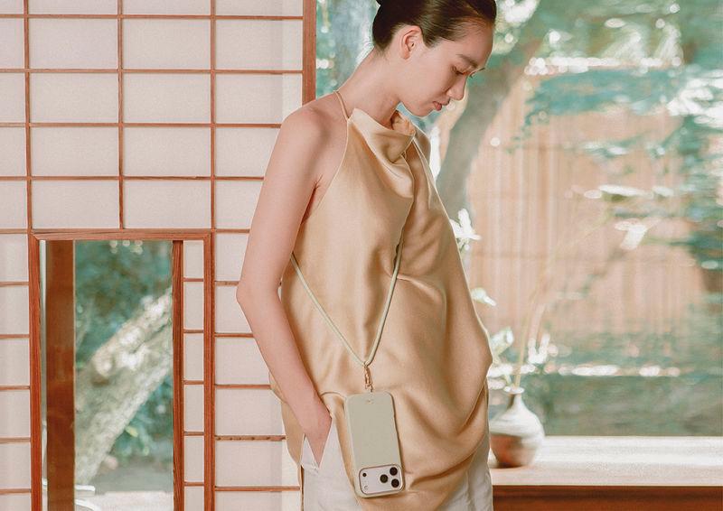 $!Mirelle embodies quiet luxury with a refined textured finish, subtle metallic accents, and a matching lanyard for timeless elegance.
