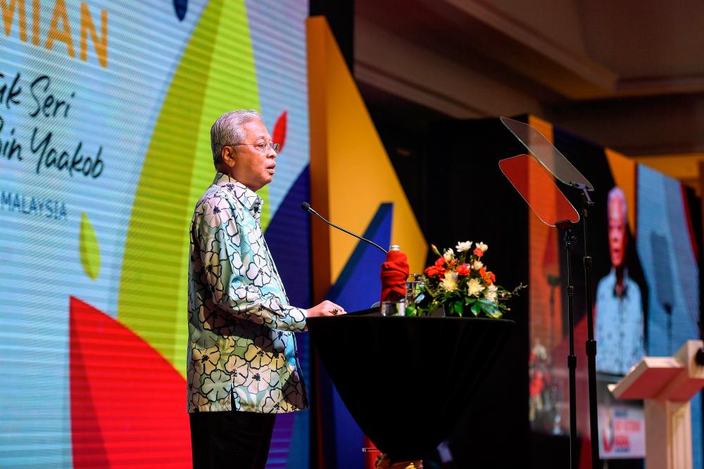 MELAKA, May 29 -- Prime Minister Datuk Seri Ismail Sabri Yaakob delivered a speech in conjunction with the National Journalist Day (HAWANA) 2022 today. BERNAMAPIX