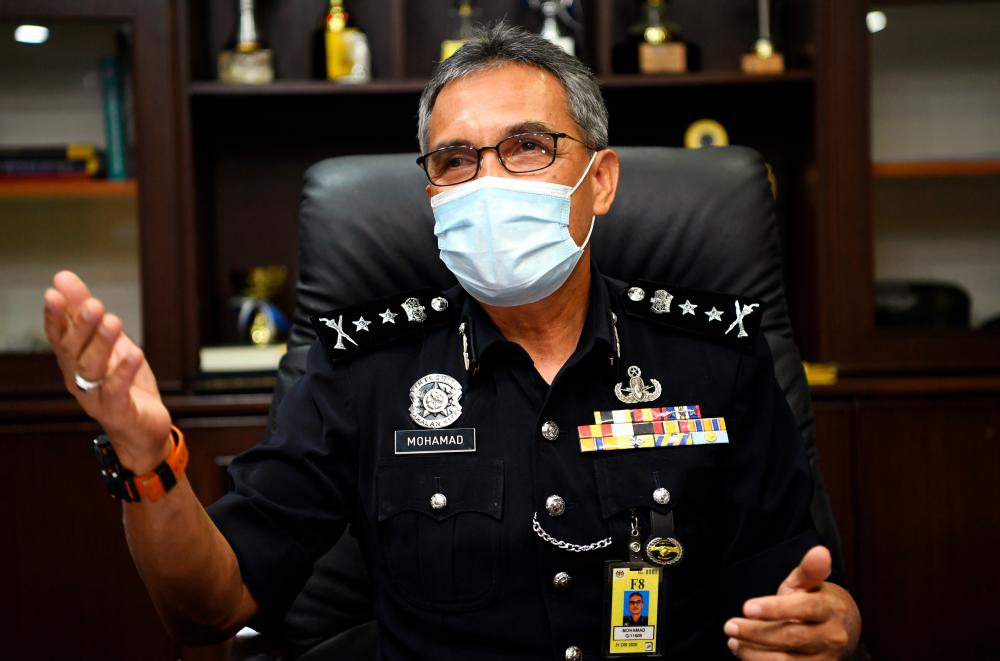 Negeri Sembilan police chief, Datuk Mohamad Mat Yusop. BERNAMApix