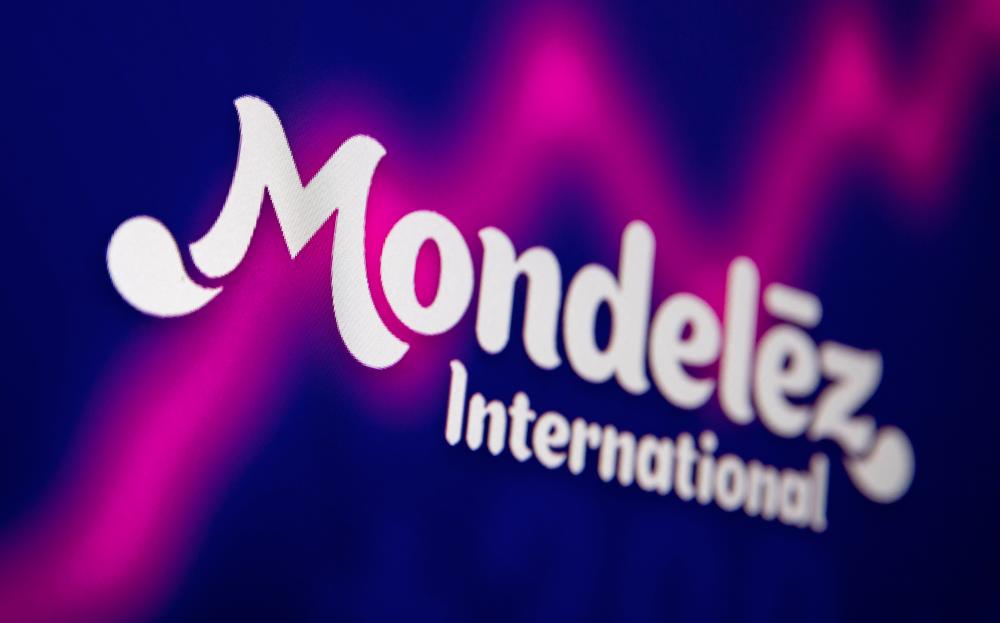 Mondelez International’s logo and stock graph are seen displayed in this illustration picture. REUTERSpix