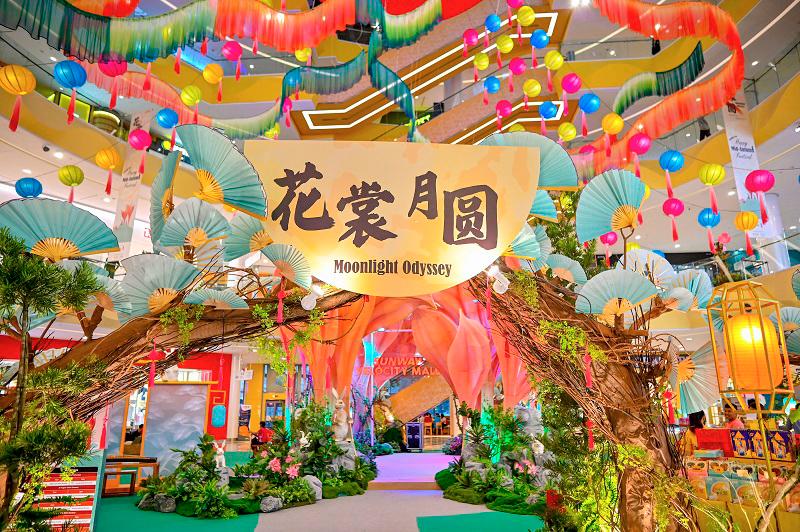 The Main Atrium is transformed into an ancient Chinese garden for Mid-Autumn celebrations.