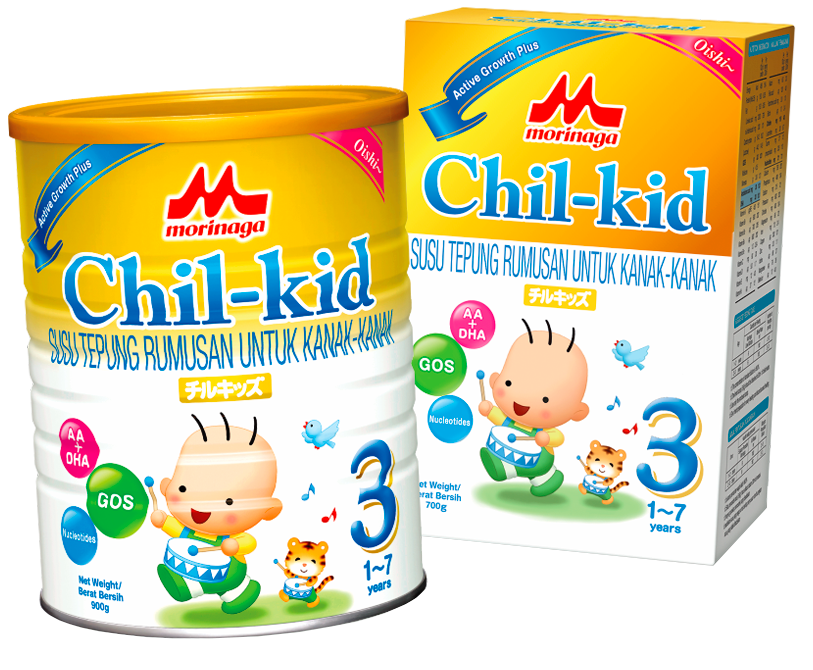 Morinaga Chil-kid contains essential nutrients to support the growth and development of a child.