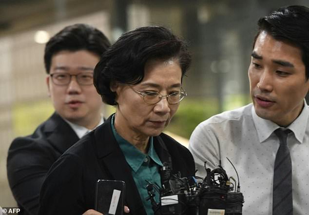 Lee Myung-hee, matriarch of the Cho family, was given a suspended sentence for abusing staff. — AFP