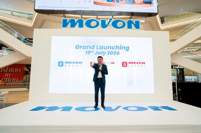 MOVON CEO Mak Wai Hoong at the MOVON launch held at the Pavilion Bukit Jalil on July 19.