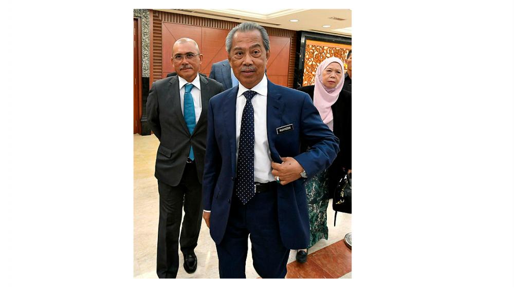 Home Minister Tan Sri Muhyiddin Yassin, at the Dewan Rakyat, on July 9, 2019. — Bernama