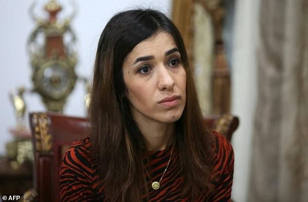 Nobel Peace Prize winner Nadia Murad who was held by Islamic State fighters in Iraq for three months is to address the UN Security Council on Tuesday. — AFP