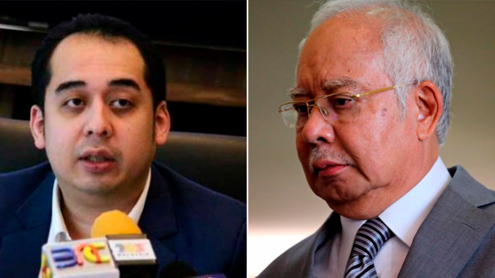 Datuk Seri Najib Tun Razak (right) &amp; his son Datuk Mohd Nazifuddin (left).