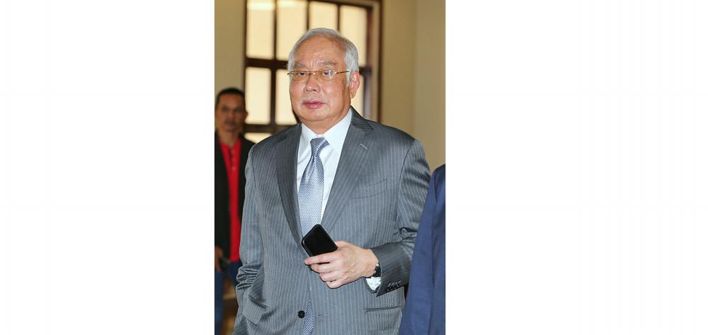 Former prime minister Datuk Seri Najib Abdul Razak at the Kuala Lumpur Courts Complex today. — BBXpress
